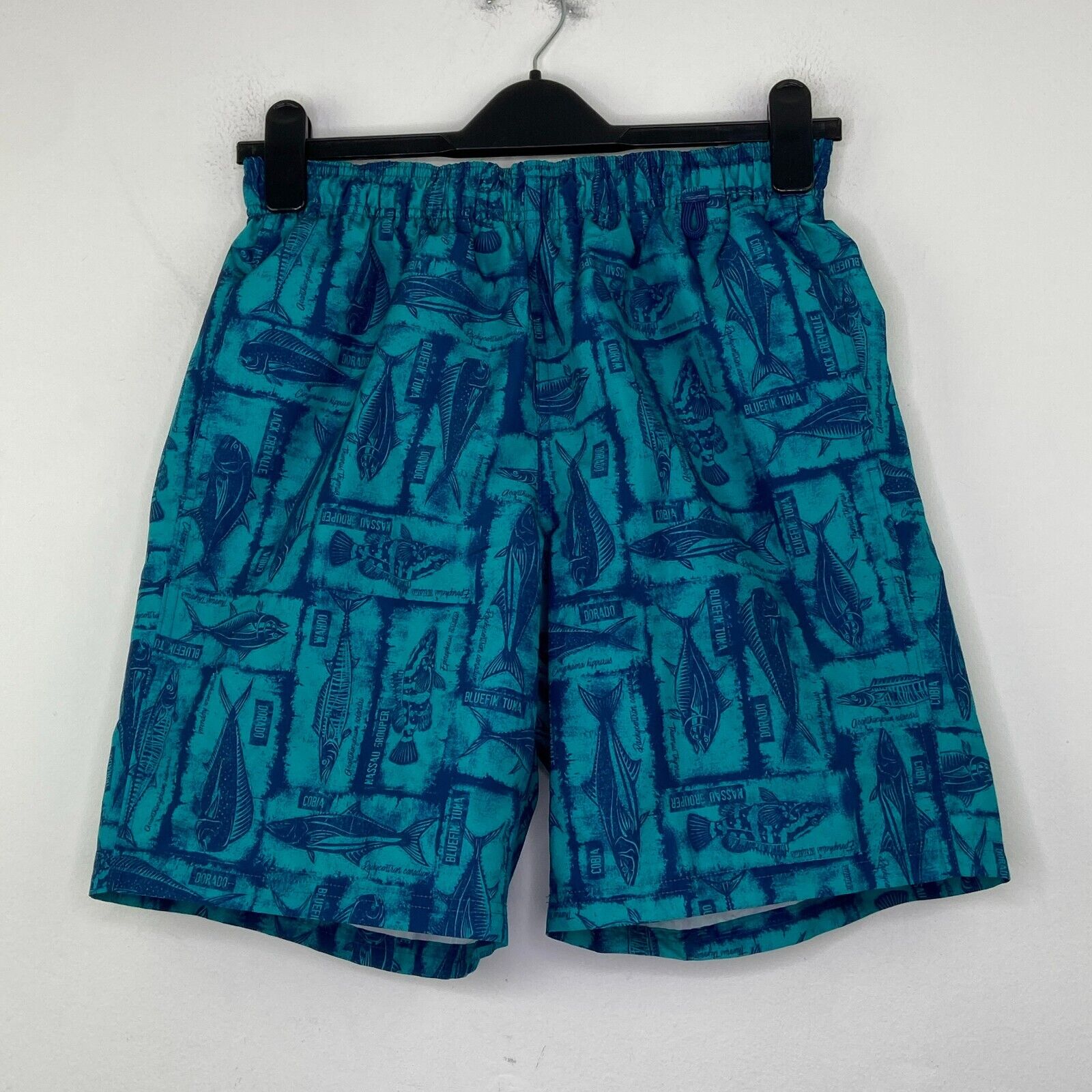 Eddie Bauer Mens Small Swim Shorts Blue Green Fish Lined Swimwear Trunks Be18 Eddie Bauer Mens Small Swim Shorts Blue Green Fish Lined Swimwear Trunks Be18